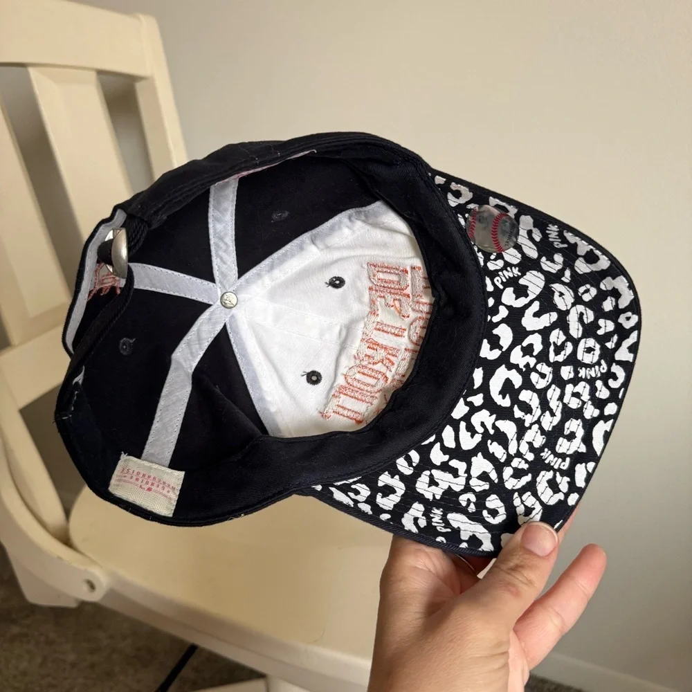 Victoria's Secret PINK x 47 Brand Detroit Tigers Hat Baseball Hat Orange Sequins